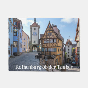Plönlein in Rothenburg ob der Tauber, Germany Doormat