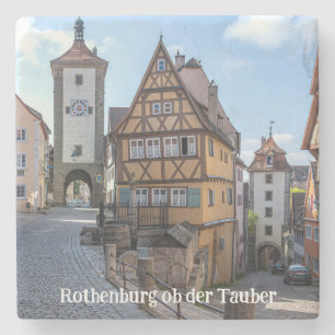 Plönlein in Rothenburg ob der Tauber, Germany Stone Coaster