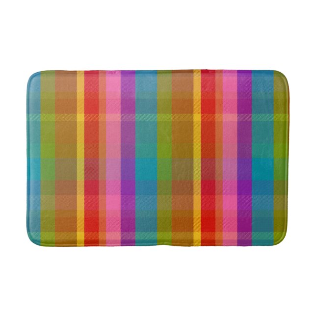 Ploomfs Plaid DGRWP Bath Mat (Front)