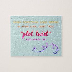 Plot Twist Humourous Book Club Jigsaw Puzzle