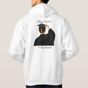 Plot Twist I Graduated Minimalist Graduation  Hoodie