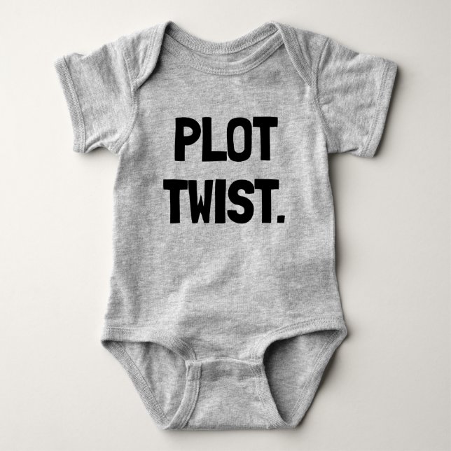 Plot Twist Newborn Baby Gift Bodysuit (Front)