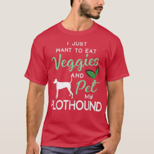 Plothound Funny Vegan Dog Lover Owner Xmas Birthda T-Shirt