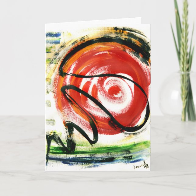 Plotkin's Entropy Abstract Science Greeting Cards (Front)