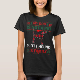 Plott Hound Dog  Matching Pajama Family Ugly Chris T-Shirt