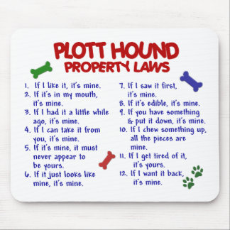 PLOTT HOUND Property Laws 2 Mouse Mat