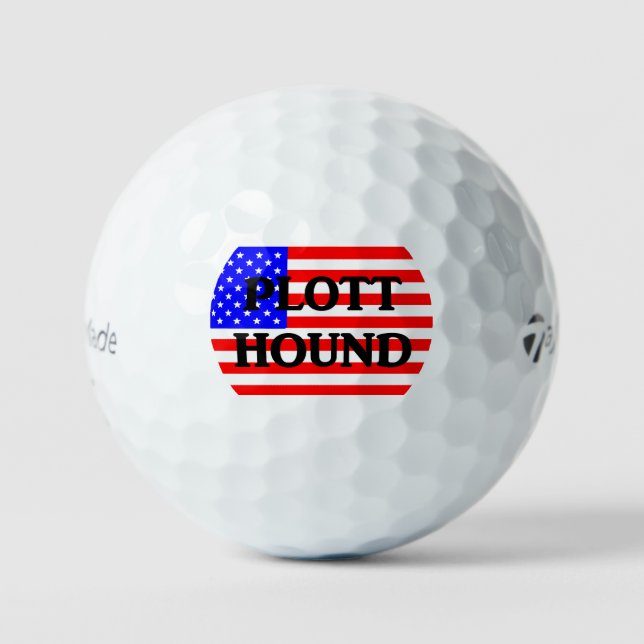 plott name use-flag golf balls (Front)