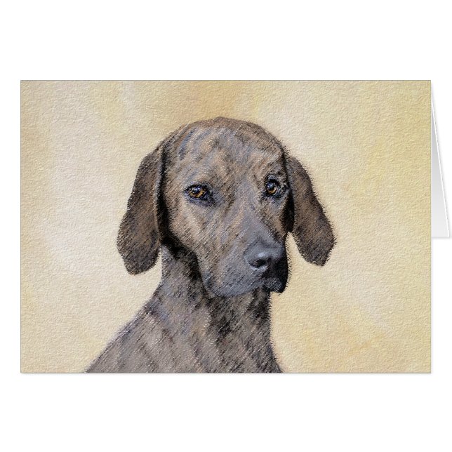Plott Painting - Cute Original Dog Art (Front Horizontal)