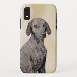 Plott Painting - Cute Original Dog Art iPhone XR Case