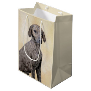 Plott Painting - Cute Original Dog Art Medium Gift Bag