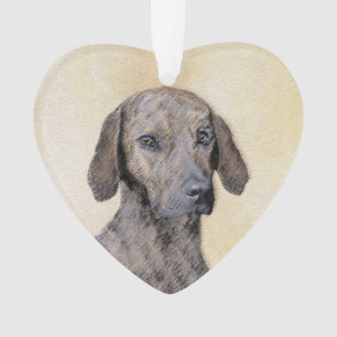 Plott Painting - Cute Original Dog Art Ornament