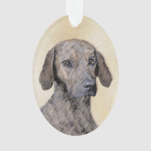 Plott Painting - Cute Original Dog Art Ornament