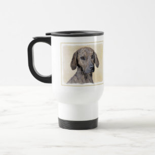 Plott Painting - Cute Original Dog Art Travel Mug