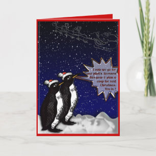 Plotting Penguins Holiday Card