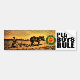 Plough Boys Rule Bumper Sticker