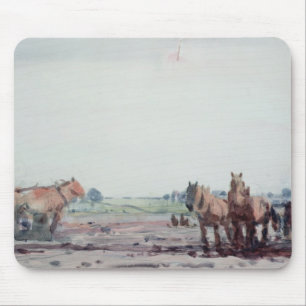 Plough Horses Mouse Mat