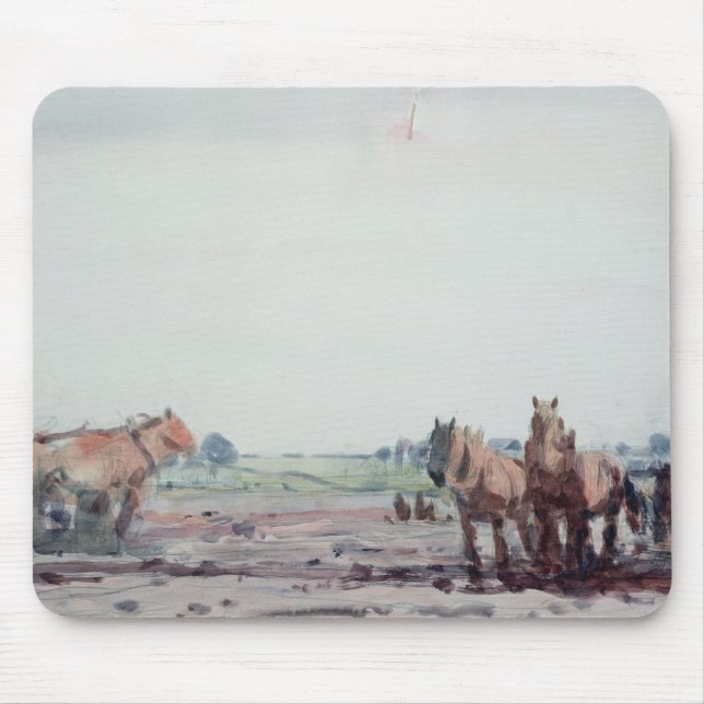 Plough Horses Mouse Mat (Front)