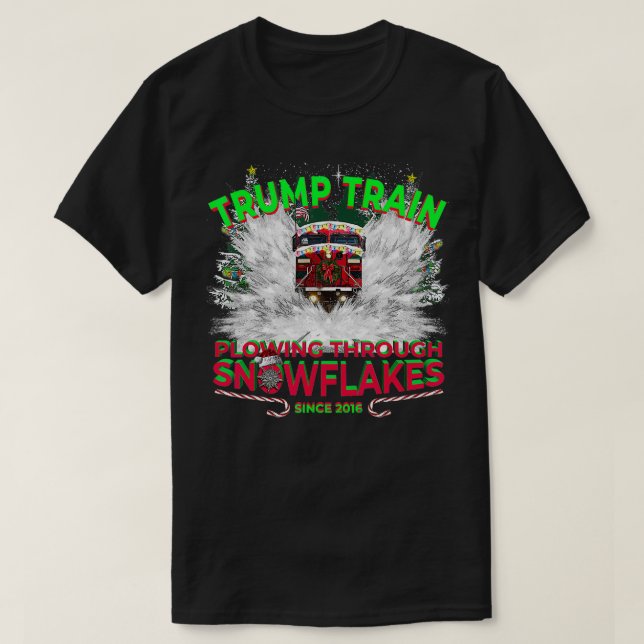 Plough Snowflakes this Christmas Don aTrain 2024  T-Shirt (Design Front)