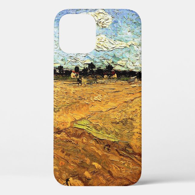 Ploughed Field (the Furrows) by Vincent van Gogh Case-Mate iPhone Case (Back)