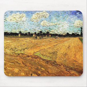 Ploughed Field (the Furrows) by Vincent van Gogh Mouse Mat