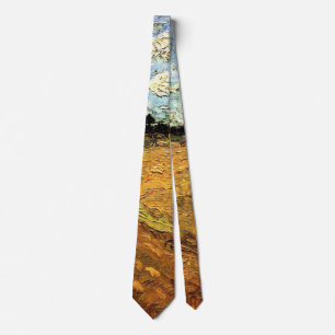Ploughed Field (the Furrows) by Vincent van Gogh Tie