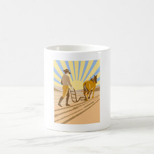 Ploughing A Field Coffee Mug