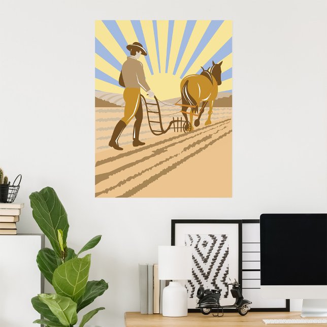 Ploughing A Field Poster (Creator Uploaded)