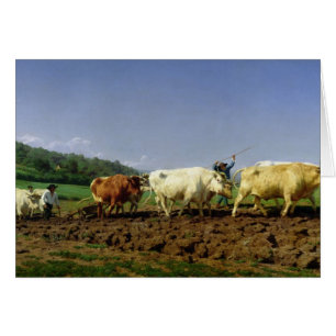 Ploughing in Nivernais, 1849