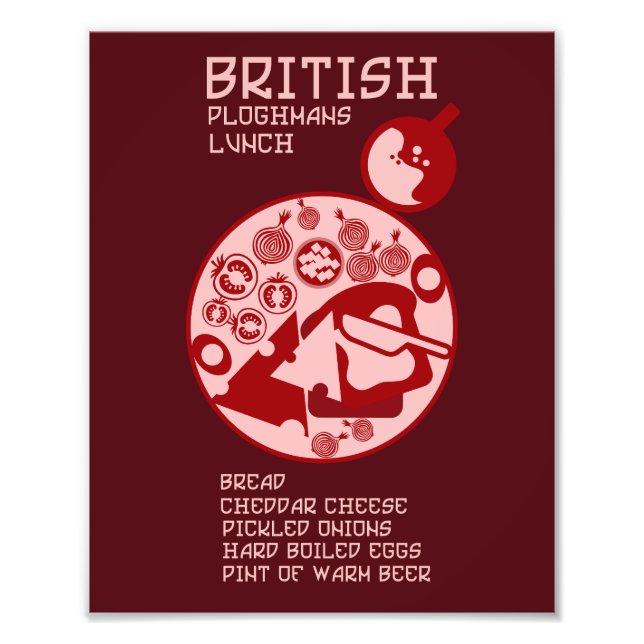 Ploughmans Pub lunch Photo Print (Front)