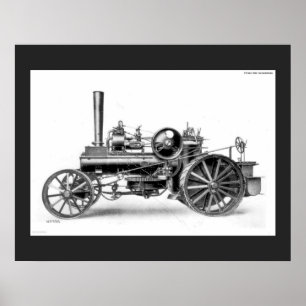 Ploughman's Traction Engine Poster