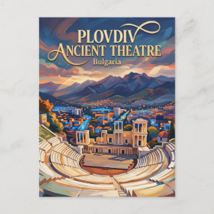 Plovdiv Ancient Theatre Bulgaria Postcard
