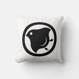 Plover in circle cushion