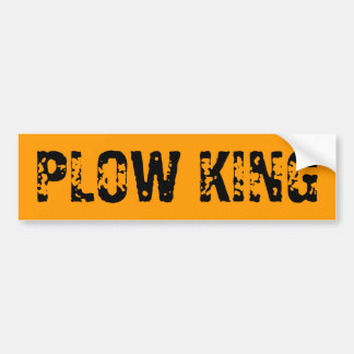 PLOW KING BUMPER STICKER