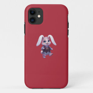 PLP LEPURO - Cute Warrior Bunny King Graphic Stree iPhone 11 Case