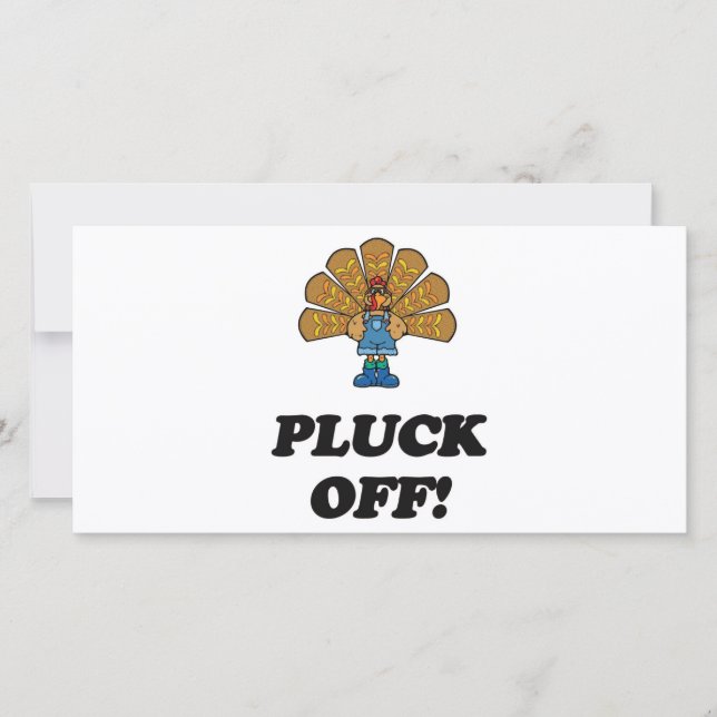 PLUCK OFF HOLIDAY CARD (Front)