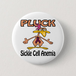 Pluck Sickle Cell Anaemia Awareness Design 6 Cm Round Badge