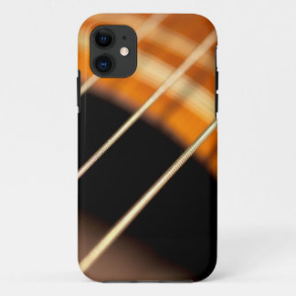 Plucked Vibrating Acoustic Guitar Strings Case-Mat iPhone 11 Case