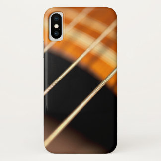 Plucked Vibrating Acoustic Guitar Strings iPhone X Case