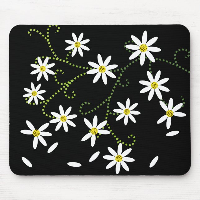 Plucking the Daisy. He loves me Mousepad (Front)