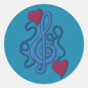 Plugged In To Music Blue Note Stickers