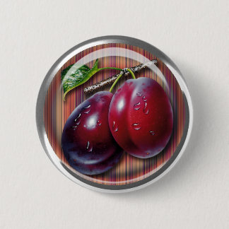 Plum 6 Cm Round Badge