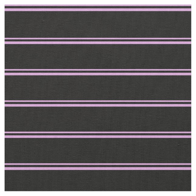 Plum and Black Coloured Lines Fabric (Close Up)