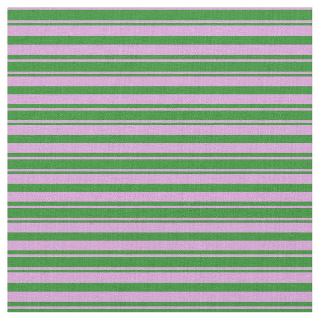 Plum and Forest Green Lines Fabric (Close Up)