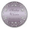 Plum and Pewter 1.5" Diameter Round Sticker