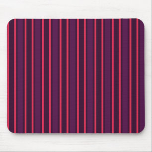Plum and red candy stripes mouse mat