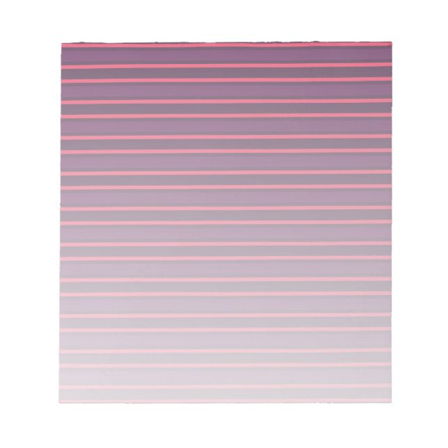 Plum and red candy stripes notepad (Front)