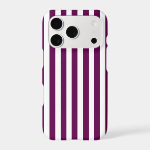 Plum and white candy stripes