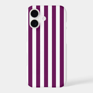 Plum and white candy stripes