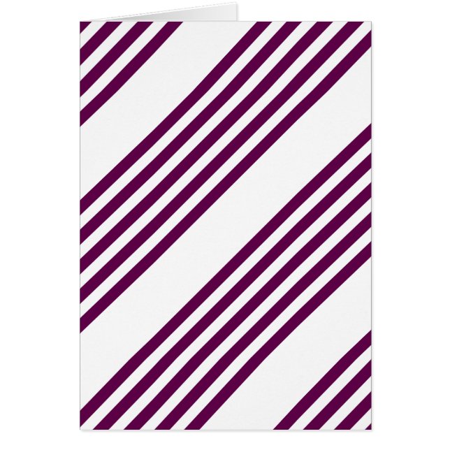 Plum and white five stripe pattern (Front)