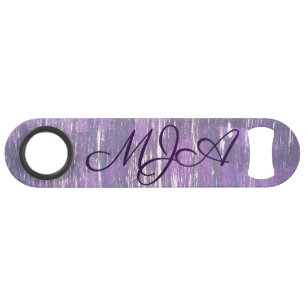 Plum Bar Chic Purple Silver Splatter Brushstroke